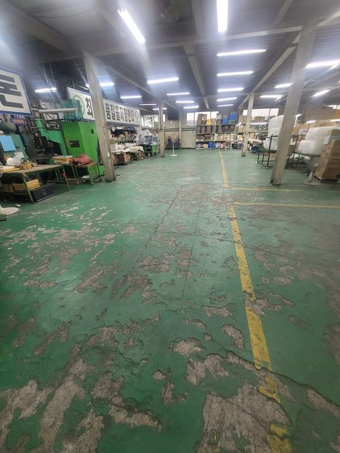 공장 바닥 공사비용 산정을 위한 현장 실측